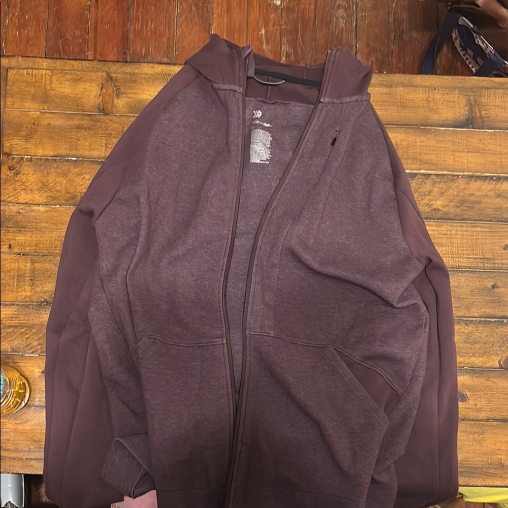 All In Motion Men's Dark Berry Hooded Active Jacket